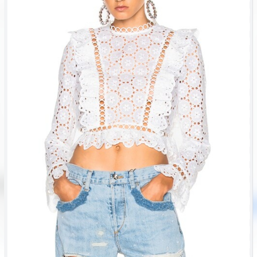 Zimmermann Divinity Wheel Frill Top Size S/1